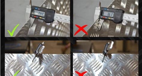 measuring tread plate thickness|how to measure aluminum checker plate.